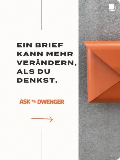 Instagram-Beitrag der ASK x Dwenger Aktion