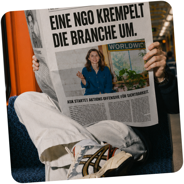Presse-Berichterstattung über eine ASK Social Business Kollabo