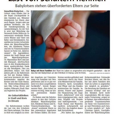Last von Schultern nehmen