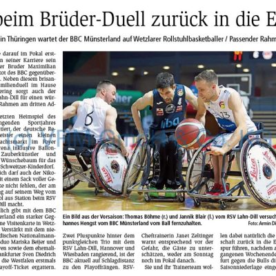 RSV will beim Brüder-Duell zurück in die Erfolgsspur