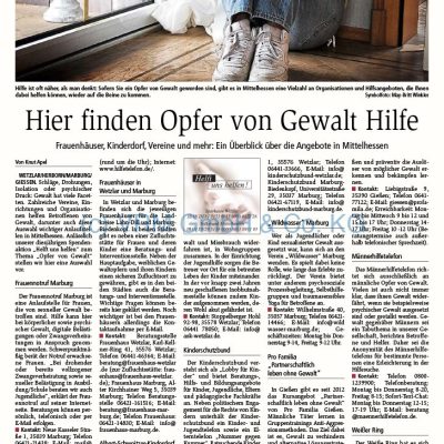 Hier finden Opfer von Gewalt Hilfe