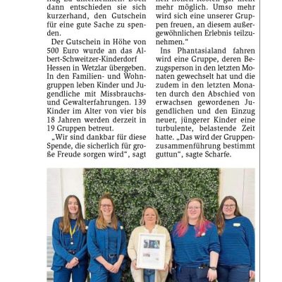 Ikea spendet Gutschein
