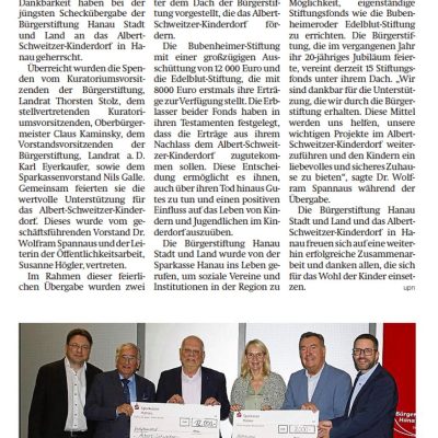 20.000 Euro für das Kinderdorf