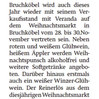 Lions auf dem Weihnachtsmarkt