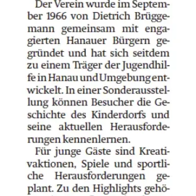 Kinderdorf feiert Fest zum 60-Jährigen