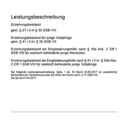 Leistungsvereinbarung Ambulanter Dienst Frankfurt am Main
