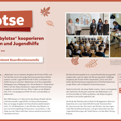 Beim Projekt „Babylotse“ kooperieren Geburtshilfen und Jungendhilfe